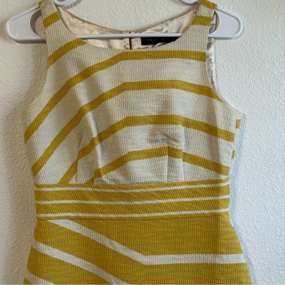 The Limited Yellow and White Striped Mini Dress - Picture 2 of 10